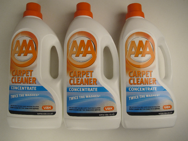 3 X 1.5L Bottles VAX AAA Carpet Cleaner Concentrate Solution Twice The Washes