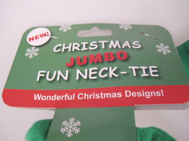 Jumbo / Large Padded Christmas Santa Fun Tie HO! HO! HO! One Size Fits All