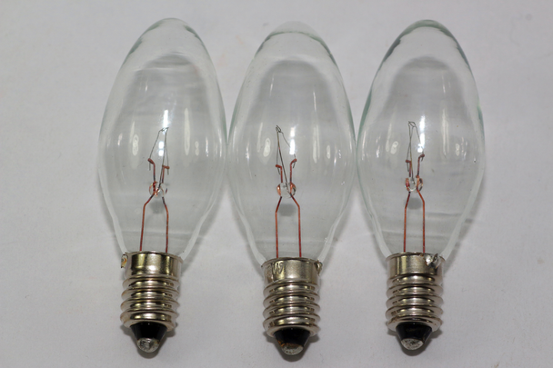 3 x 12V 3W 0.25A E10 Clear Christmas Lights Spare Bulbs Pifco Dencon 792WC
