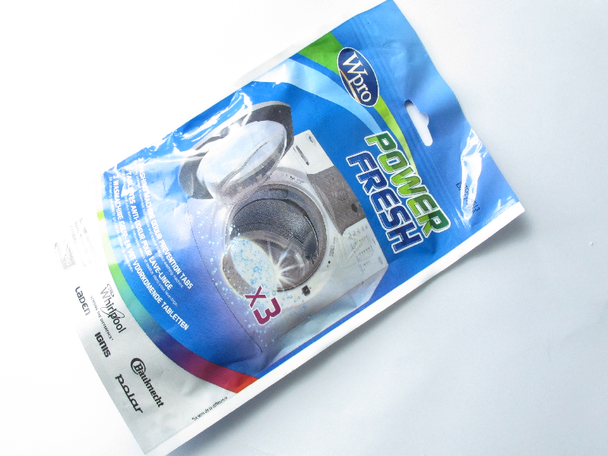 3 x WPRO Whirlpool Washing Machine Power Fresh Cleaning Tablets For All Machines