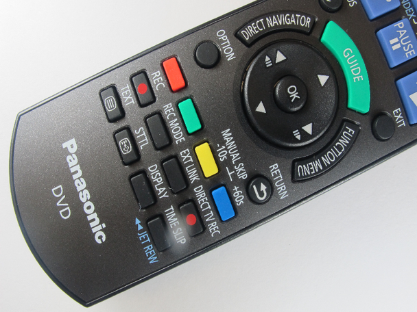 Panasonic Genuine N2QAYB000466 DVD Recorder Remote Control, Fits DMR-EZ49VEBK