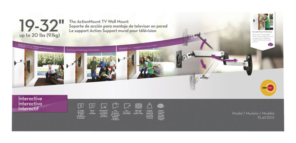Omnimount OMN-PLAY20X Interactive TV mount 19 - 32"