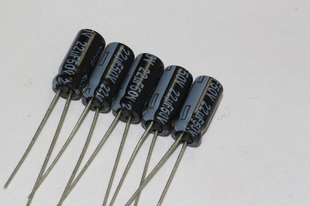 5 X Panasonic Ultra Low ESR 105 Degrees FR Range Radial Electrolytic Capacitors