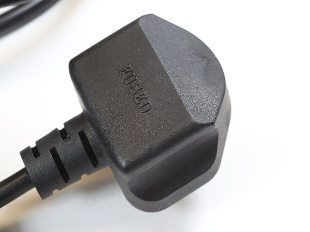 3 Pin 1.8m UK Black Mains Cable IEC-320 C13 For Televisions, Laptops, Computers