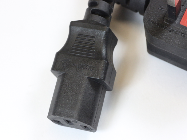 3 Pin 1.8m UK Black Mains Cable IEC-320 C13 For Televisions, Laptops, Computers