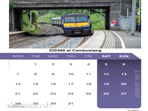 Trains Of Scotland 2017 A4 Wall Calendar
