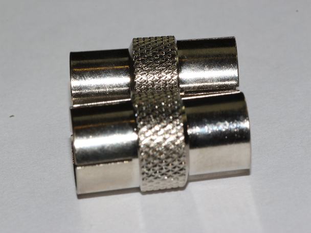 10 x Male to Female Coax Coaxial Aerial Adaptors Silver / Nickel Plated 10 x Male to Female Coax Coaxial Aerial Adaptors Silver / Nickel Plated