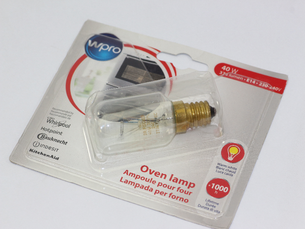 WPRO 40W E14 230V - 240V T29 Oven Lamp Whirlpool, HotPoint, Indesit & More