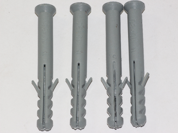 4 x M8 x 80mm Masonry Brick Wall Fixing Screw Bolts & Raw Plugs With Washers