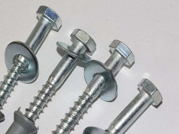 4 x M8 x 80mm Masonry Brick Wall Fixing Screw Bolts & Raw Plugs With Washers