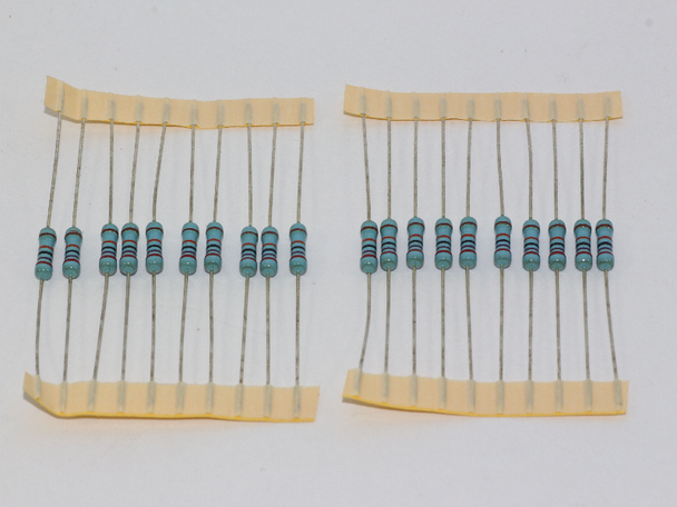 20 x 270K 1W Metal Film Resistor, 500V, 1% Tolerance, High Stability