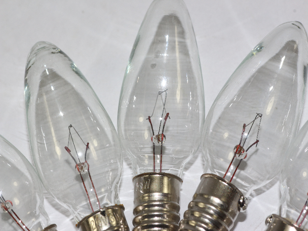 6 x 20V 3W E10 MES Clear Christmas Fairy Light Spare Bulb Pifco, Dencon, Noma