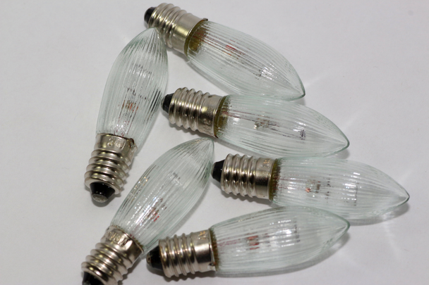 6 Pack Of 34V, 3W, E10, MES Spare Christmas Bulb Lamp For Candle Bridge, Dencon