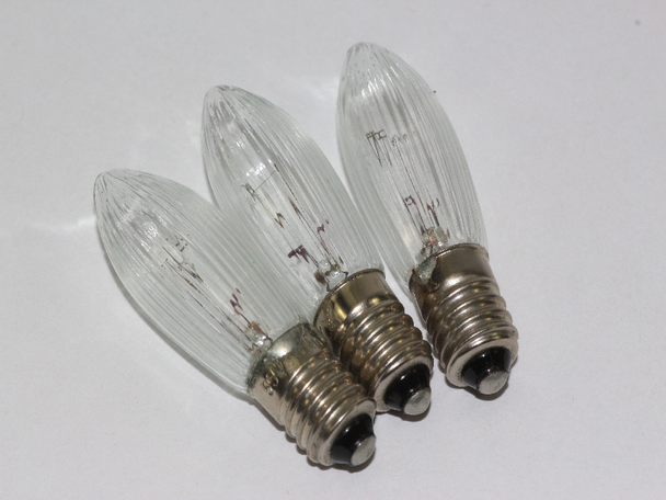 3 Pack Of Konstsmide 55V, 3W, E10, MES Spare Welcome Candle Bridge Bulbs