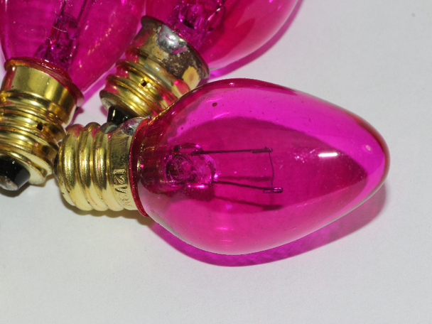 6 x Pink 12V 3W E12 CES Coloured Christmas Fairy Light Spare Bulb Pifco Lyvia