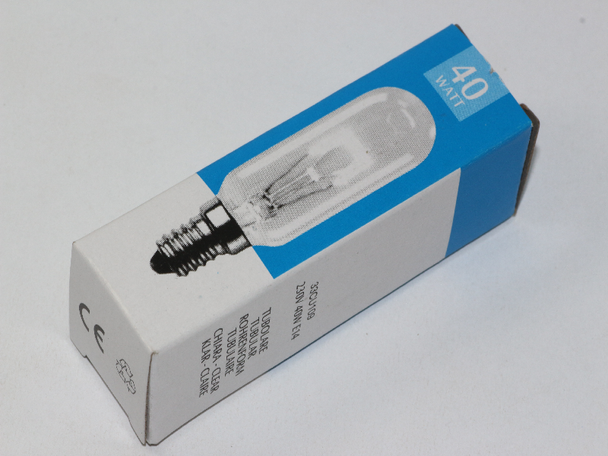 40W E14 Cooker Hood Oven Appliance Lamp Bulb, Clear 220V - 240V, T25
