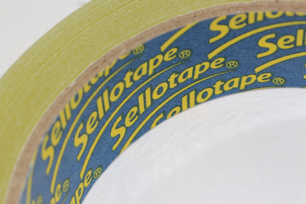1 x 24mm x 66m Rolls Of Sellotape Original Golden Sticky Tape Henkel 1443268