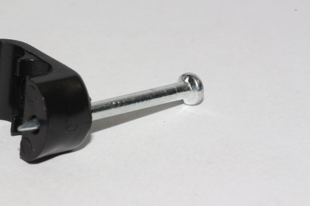 100 x Black Twin Satellite Shotgun Cable Clips, Sky Plus, Sky HD, CB63R, WF65