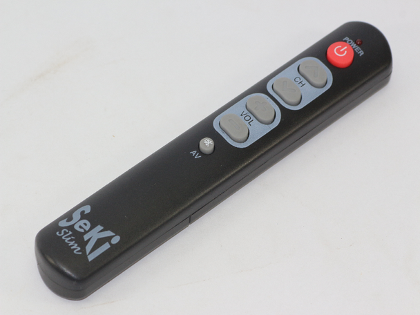 Seki Slim Black Universal Easy To Use Large Buttons Learning Remote Control