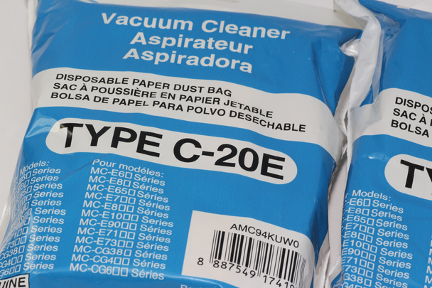 10 x Panasonic Genuine Hoover Vacuum Cleaner Bags AMC8F96T1000 AMC94KUW0 C-20E