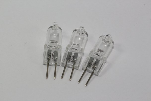 3 x 12V 10W HQ Halogen Capsule Lamp Light Bulb - 2000 Hour Long Life