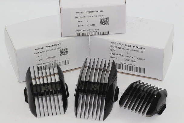Panasonic 3mm - 18mm 3 Comb Attachment Kit For ER1410, ER1411, ER1420 Clippers
