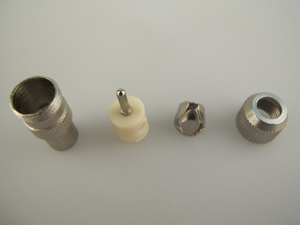 5 x TV Aerial Plug, Nickel Plated Male Coax / Coaxial Metal RF Connector 5 x TV Aerial Plug, Nickel Plated Male Coax / Coaxial Metal RF Connector