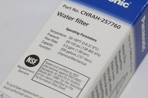 Panasonic Genuine Water Filter CNRAH-257760 For Fridge Model NR-B53V1, NR-B53V2