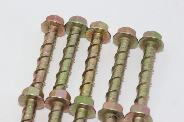 10 x 8mm x 50mm Satellite Dish Masonry Brick Concrete Screw With 13mm Bolt Head