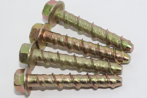 4 x 8mm x 50mm Satellite Dish Masonry Brick Concrete Screw With 13mm Bolt Head