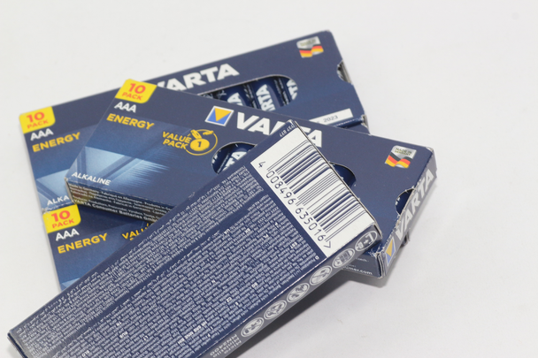 40 x Varta AAA, LR03, MN2400, 4103 1.5V Alkaline Manganese Energy Batteries