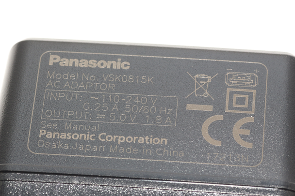 Genuine Panasonic VSK0815K 4K Camcorder USB 2 Pin Mains Battery Charger DC-G9E