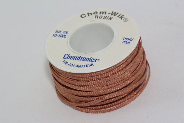 30m of Chem Wik Fast Acting 2.5mm Wide Rosin Flux Desoldering Wick Braid Mop