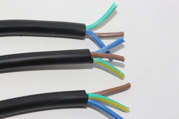 3 x 1.75m Mains Flex Moulded  UK Plug Open End 0.75mm 3 core 6A Appliance Cable