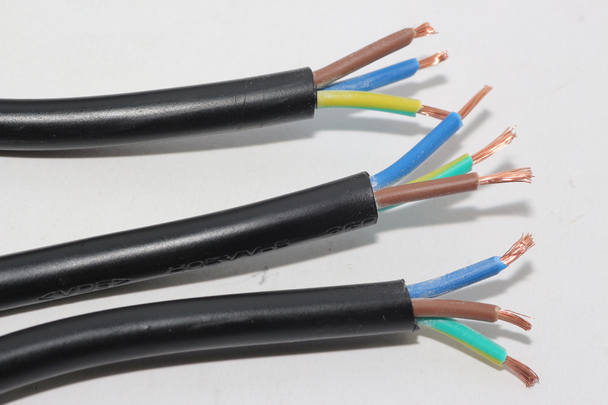 3 x 1.75m Mains Flex Moulded  UK Plug Open End 0.75mm 3 core 6A Appliance Cable