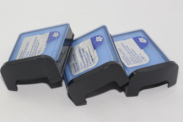 3 x Panasonic WES035P Hydraclean Vortex Shaving System Cleaning Cartridge ES7056