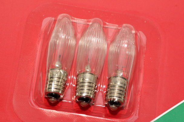 9 Pack of 1074-030 Konstsmide 23V 3W E10 Spare Welcome Candle Bridge Light Bulbs