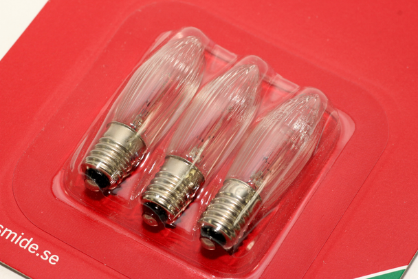 3 Pack Of KonstsmIde 24V, 1.8W, E10, MES Spare Welcome Candle BrIdge Bulbs