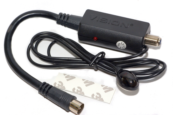 Vision Compact Mini Sky Box TV Link Magic Eye Remote Extender Fly Lead & F Input