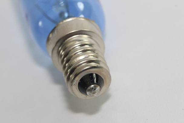 2 x Blue Fridge Freezer Lamp Bulb Screw In Tubular 240V 40W SES E14 81mm x 25mm