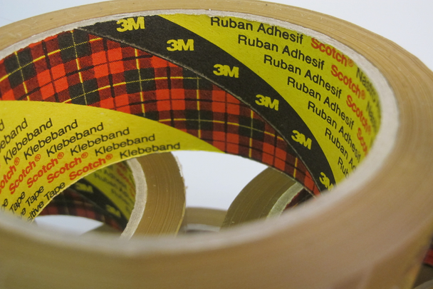 6 Rolls of Packing Packaging Tape 3M Scotch Strong Brown Buff 66m x 48mm