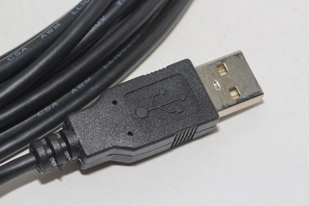 USB A Male Plug Shielded Cable to Open End 4.5m / 15 Feet - All 4 Pins Connected