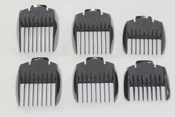 Panasonic 3mm - 19mm 1/8 - 3/4 Inch Comb Attachments For ER-GP81 Hair Clipper