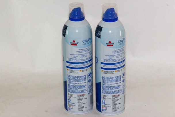 2 x Aerosol Cans of Bissell OxyPro Oxygen Activated Carpet Spot Stain Remover