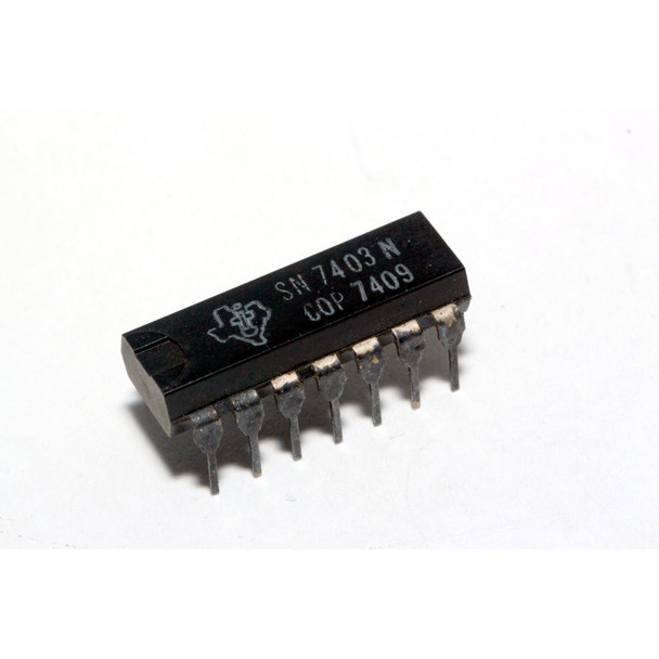 SN7403N Quad 2-Input NAND Gate, Open-Collector 14 Pin DIL Genuine TI
