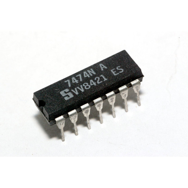 7474N Dual D-Type Positive-Edge-Triggered Flip-Flop 14 Pin Signetics