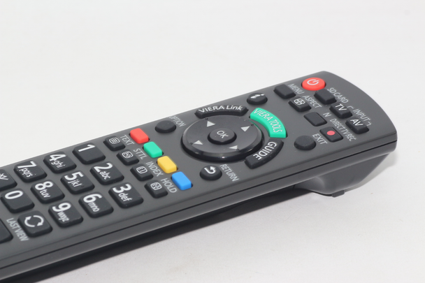 Panasonic N2QAYB000487 Genuine Viera TV Remote Control, Fits Many Models
