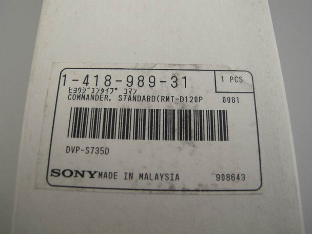 Sony Original DVD Remote Control RMT-D120P, DVPS335, DVPS336, DVPS345, DVPS535D