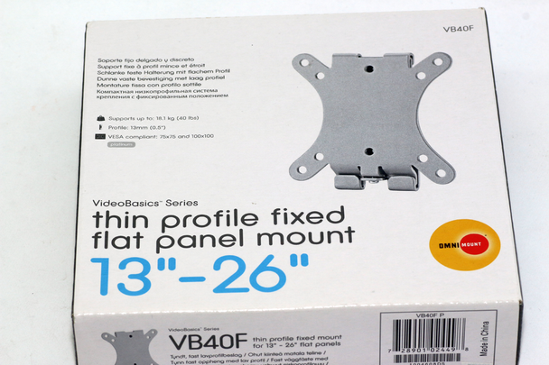 OmniMount 13"- 26" LCD / LED TV Fixed Low Profile Wall Bracket VESA 75 / 100