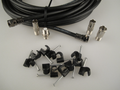 5m Black Universal RF Coax Aerial Satellite Sky Cable TV Extension Lead Kit